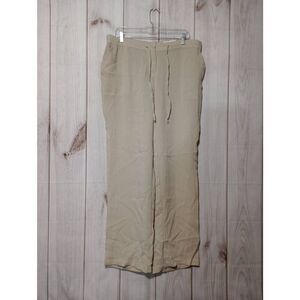 Charter‎ Club Pants Ladies OX 12 Tan Sparkle Semi Sheer Beach